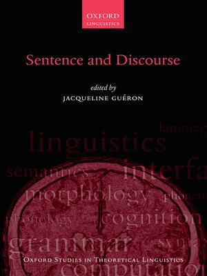 cover image of Sentence and Discourse